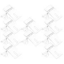 10 Sets Cabinet Drawer Accessories Clear Latch Hasp Lock Acrylic Door