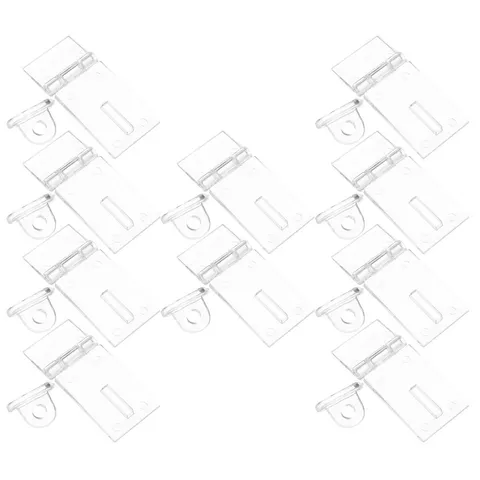 10 Sets Cabinet Drawer Accessories Clear Latch Hasp Lock Acrylic Door