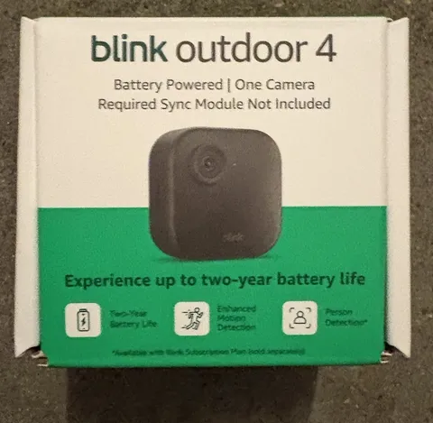 Blink Outdoor 4 (4th Gen) Wire-Free Smart Security Add On Camera HD 2-Way Audio