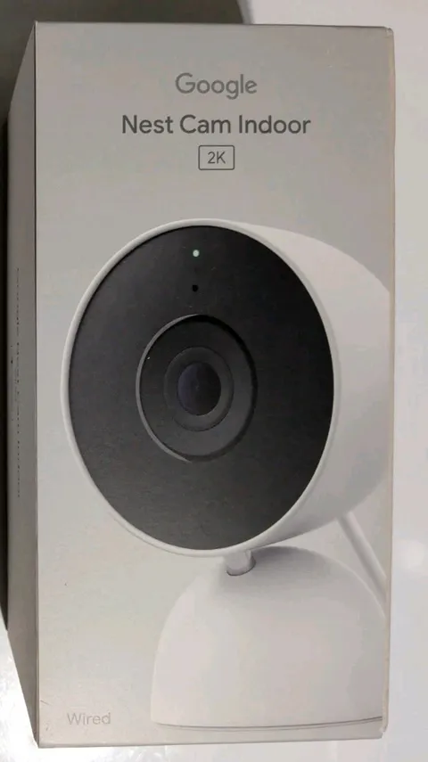 Google Nest Cam Indoor Wired 3rd Gen 2K Night Vision 2-Way Audio Snow