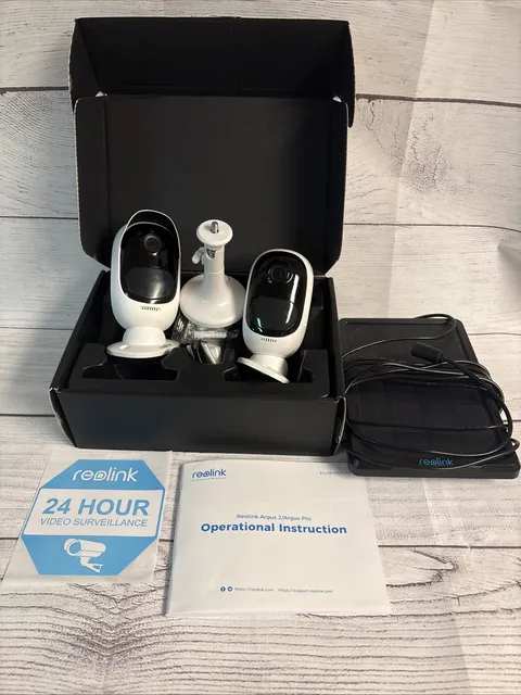 Reolink Argus 2 Security Camera with Solar Panel UNTESTED FAST SHIPPING!!!