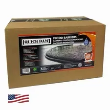 Quick Dam Water Activated 17ft Flood Barriers, Reusable Water Absorbers for Dive