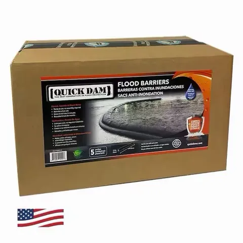 Quick Dam Water Activated 17ft Flood Barriers, Reusable Water Absorbers for Dive