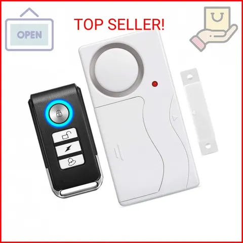 WSDCAM Door Alarm Wireless Anti-Theft Remote Control Door and Window Security Al