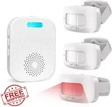 CallToU Bed Alarm Pager Motion Sensor White 3+1