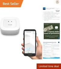Indoor Wireless Water Leak Sensor with Valve Controller - And 5- Battery