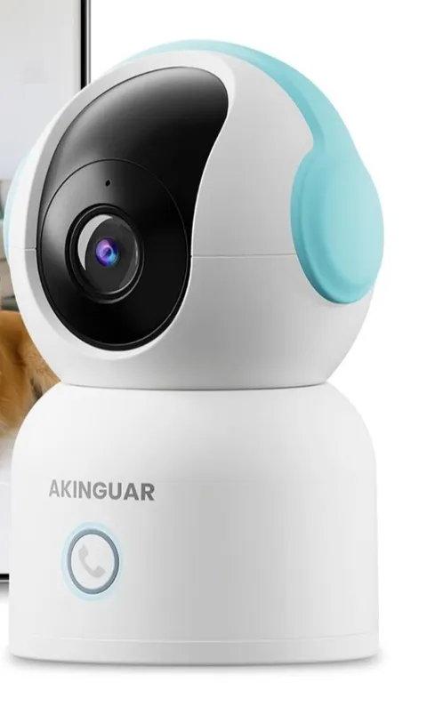 AKINGUAR Indoor Wi-Fi IP Camera Color IR SD Slot USB w/Adapter Dock Mount