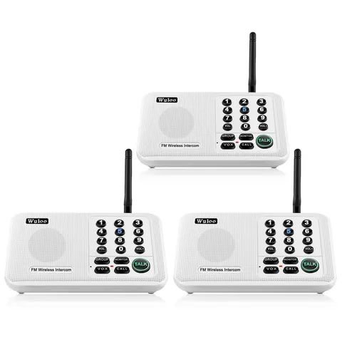 Wuloo 10-Channel Call ALL One-way Intercom Wireless Offices Communication System