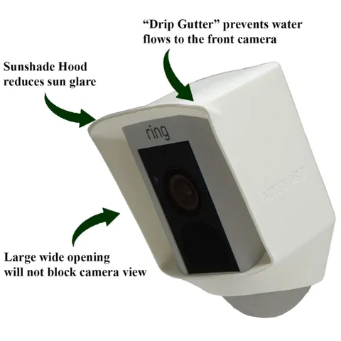 Weatherproof Silicone Case for Ring Floodlight Cam - 2 Pack