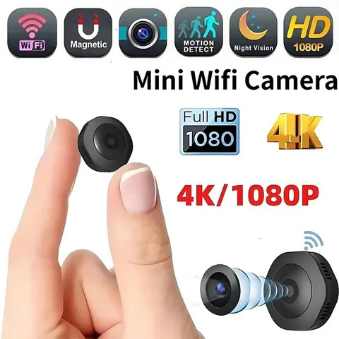 DIXSG Mini WiFi Camera 4K HD Night Vision Wireless Security Camcorder