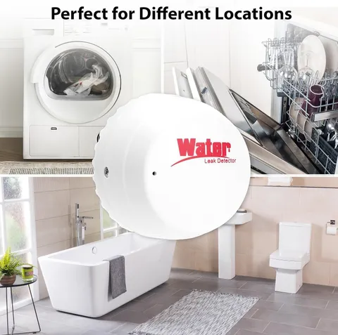 2.4GHz WiFi Smart Water Leak Detector Flood Overflow Alarm Home Security Sensor