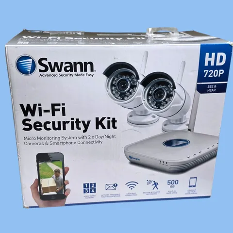 Swann 2 Camera SWNVK-460KH2 / US NVK-460 Wi-Fi Security Kit  500GB HDD Open Box