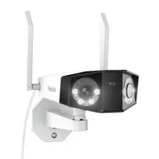 4K WiFi Security Camera with 180° Ultra-Wide Angle, 2.4/5GHz Plug-in Outdoor ...