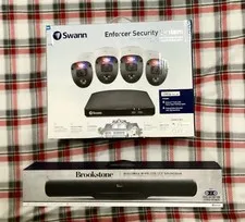 Swann Enforcer Security System, 4 Wired Color Cameras 4 Channel Video Recorder