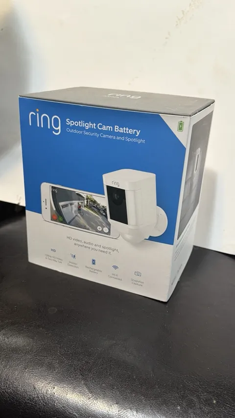 Ring Spotlight Camera Battery Outdoor Home Security Motion Night Vision Wireless
