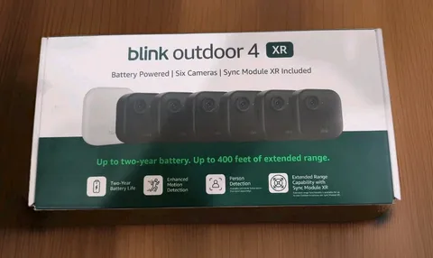  New Blink Security Cameras 6 Camera Set Outdoor 4 XR  Sync Module HD Wireless