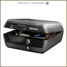 Fireproof Waterproof Document Safe with Key Lock for Cash and Jewelry