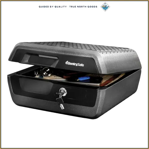 Fireproof Waterproof Document Safe with Key Lock for Cash and Jewelry