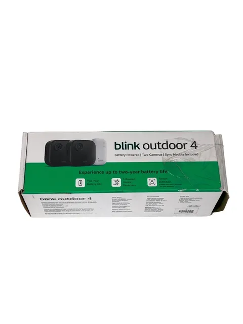 Blink Outdoor 4 Wireless Security Camera System With 2 Cameras & Sync Module