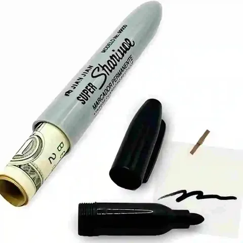 Creative Pen-Shaped Safe with Hidden Compartment, Suitable for Home and Office t