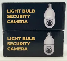 (2) Light Bulb Security Cameras - Used One Weekend - Great Condition