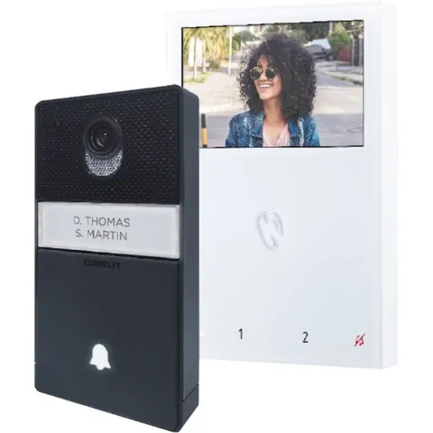 Comelit - HFX-700B - Comelit Door Station Kit with Mini Hands-Free Monitor,