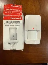 Honeywell 5890PI Wireless Pir Motion Detector 40lbs Pet Immunity