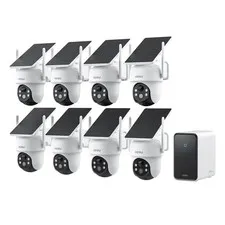 aosu D1 Classic 8-Cam Wireless Solar Security Camera System 3K PTZ Outdoor Kit