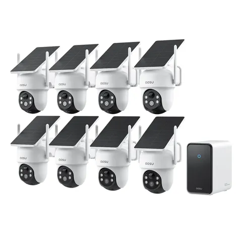 aosu D1 Classic 8-Cam Wireless Solar Security Camera System 3K PTZ Outdoor Kit