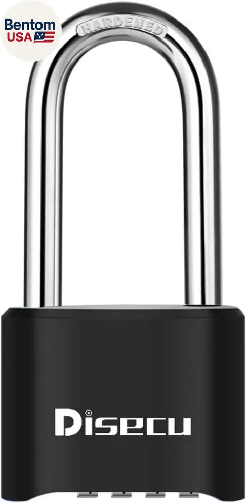 1 Pack  Heavy Duty 4 Digit Combination Lock, 2.5 Inch Long Shackle Outdoor Water