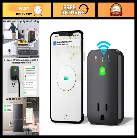 Smart WiFi Power Failure Alarm | Real-Time Outage Alerts & Free App Notification