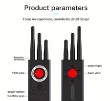 Rechargeable, Portable Privacy Scanner, Detect, Hidden Cameras, Microphones Etc