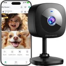 2K Indoor Security Camera Baby Monitor Dog Pet Motion Detection Night Vision