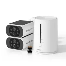 ARCCTV Solar Security Camera System 4MP CCTV Outdoor Wifi Battery Smart Home