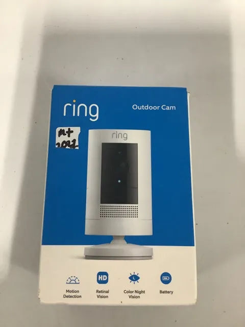 Ring Stick Up Cam Outdoor Wireless Security Camera - White