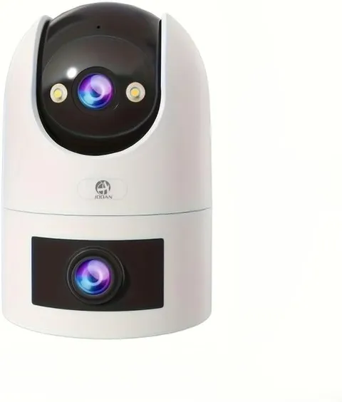 Dual Lens Security Camera Outdoor, 3MP FHD Wifi PTZ Home Security Camera with 36