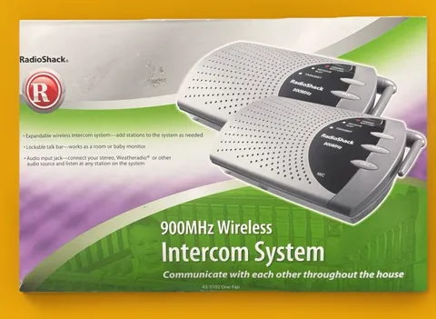 Radio Shack 900MHz Wireless Intercom System 43-3102 Expandable System 