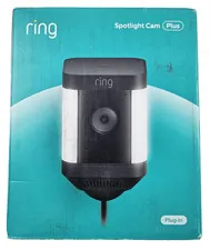 Ring Spotlight Cam Plus Plug-In - Black