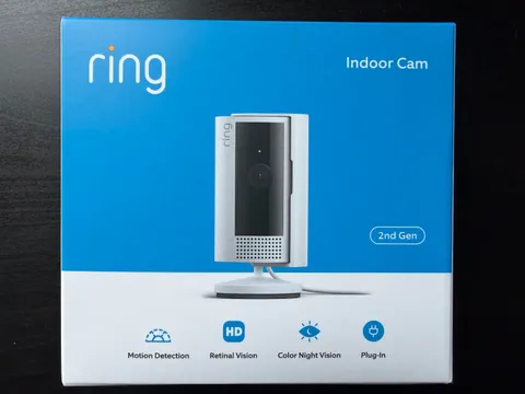 Ring Indoor Cam 2nd Gen Plug-In 1080p HD WiFi Security Camera - White (Sealed)