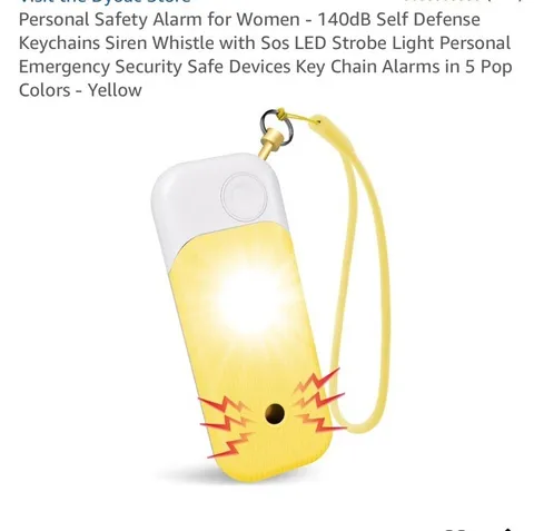 Magnum Personal Safety Alarm Keychain-135dB Rechargeable LED