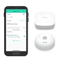 Yolink Speakerhub One Motion Sensor Smart Home And Security Kit Audio Hub Plays