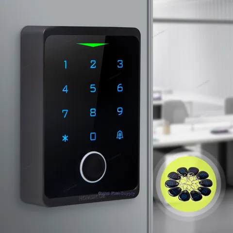 HOMSECUR WIFI Door Access Control Keypad RFID Reader Bio + App Remote Unlock