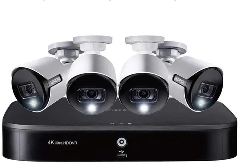 Lorex 4 Channel 4K NVR Security System with 4 Bullet Cameras PoE Night Vision
