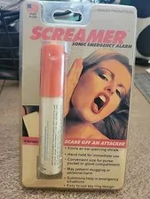 Screamer Sonic Emergency Alarm Vintage Attacker Deterrent Sealed NOS See Descrip