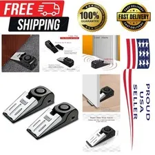 Adjustable Sensitivity 120DB Door Stop Alarm - Pack of 2 for Home Security