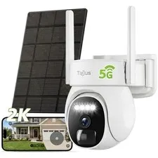 2K Solar Security Cameras Wireless Outdoor 360° Auto Tracking