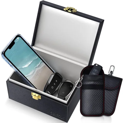 Faraday Box & Bags for Car Keys - Signal Blocking Keyless Entry Safe Protector