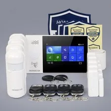 HOMSECUR Wireless WIFI 4G GSM RFID SMS Autodial Home Security Alarm System