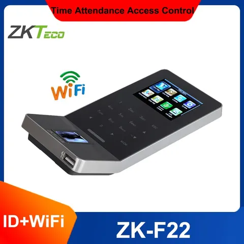 ZKTeco F22+ID Fingerprint Biometric Time Clock Access Control System WiFi TCP/IP