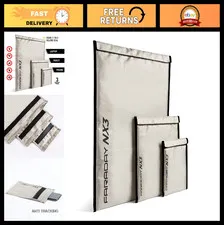 3 Pack Mega Faraday Bags - Triple-Layer Cyber Fabric for Device Shielding, Prote